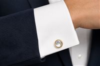 Cufflinks Cianfrone Gioielli Man in Gold Diamante 0.02 Ct GEOR-10-198 - GEOR-10-198